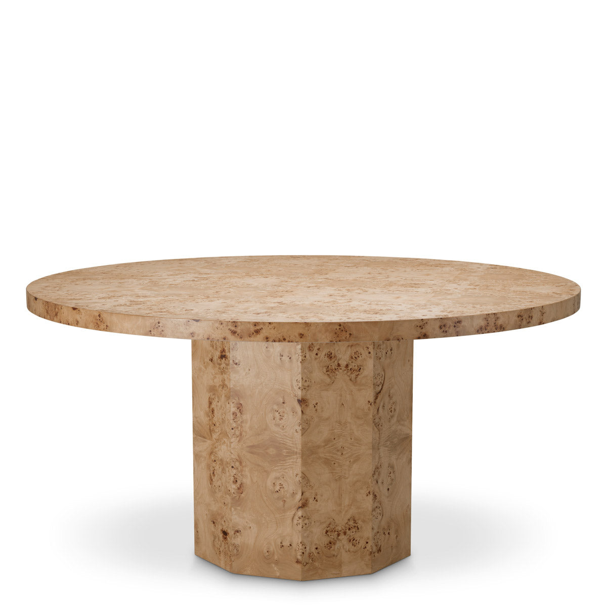 Dining Table Kingsgrove Light brown mappa burl veneer Tables 119527 2