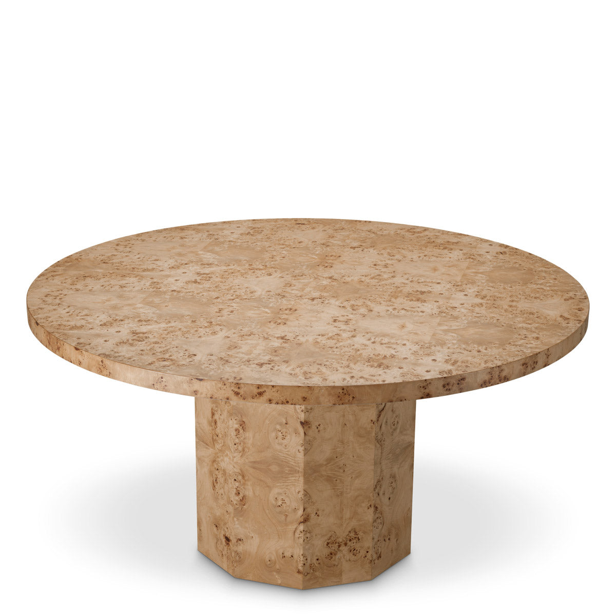 Dining Table Kingsgrove Light brown mappa burl veneer Tables 119527 5