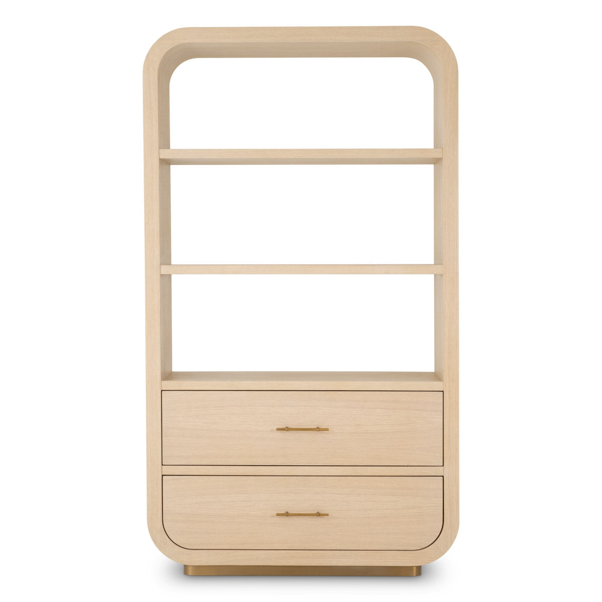 Cabinet Quinton Natural oak veneer | brass finish Cabinets 119550 6