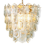 Chandelier Elias Vintage brass finish | clear glass Lighting 119578UL 2
