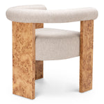 Dining Chair Percy Light brown mappa burl veneer | loki natural 58% polyester | 42% olefin Chairs & Sofas 119622 6