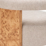 Dining Chair Percy Light brown mappa burl veneer | loki natural 58% polyester | 42% olefin Chairs & Sofas 119622 9