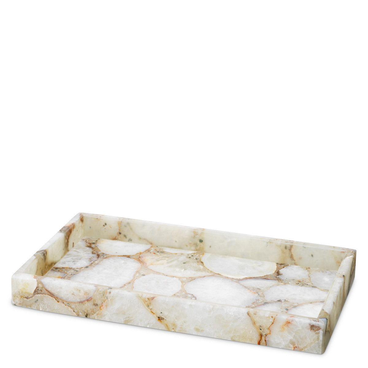 Tray Sonora Rectangular Agate stone, Each piece is unique and differs in color and texture Accessories 119662 2