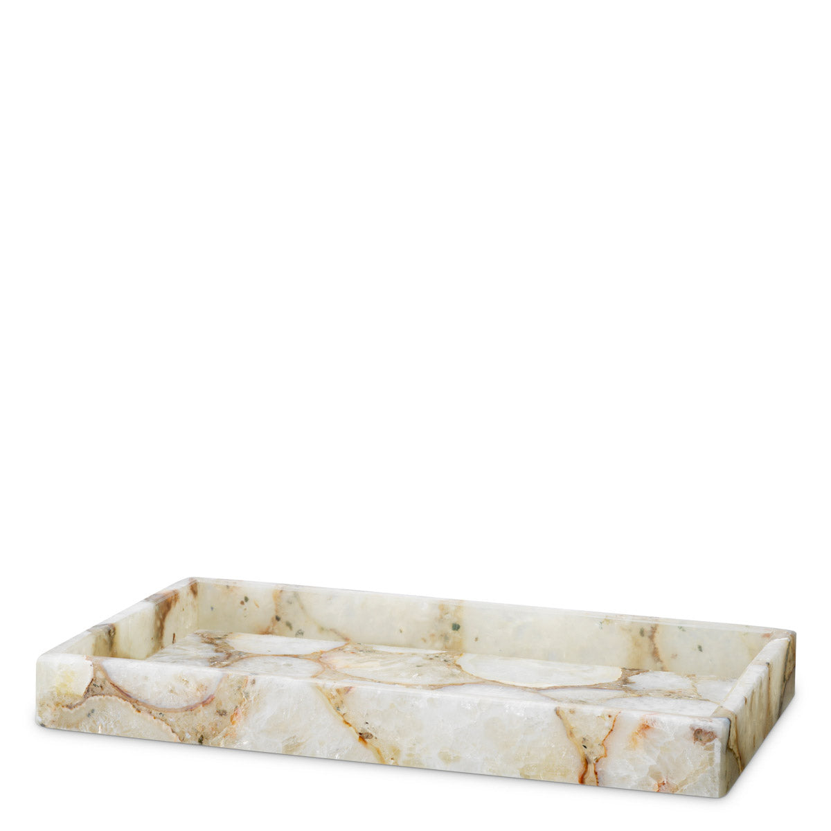 Tray Sonora Rectangular Agate stone, Each piece is unique and differs in color and texture Accessories 119662 3