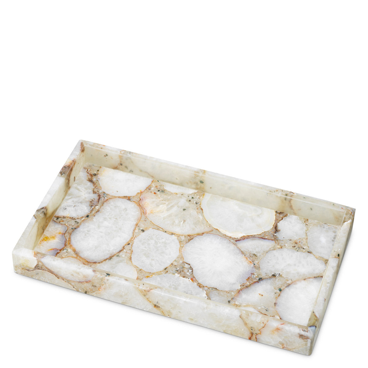 Tray Sonora Rectangular Agate stone, Each piece is unique and differs in color and texture Accessories 119662 4