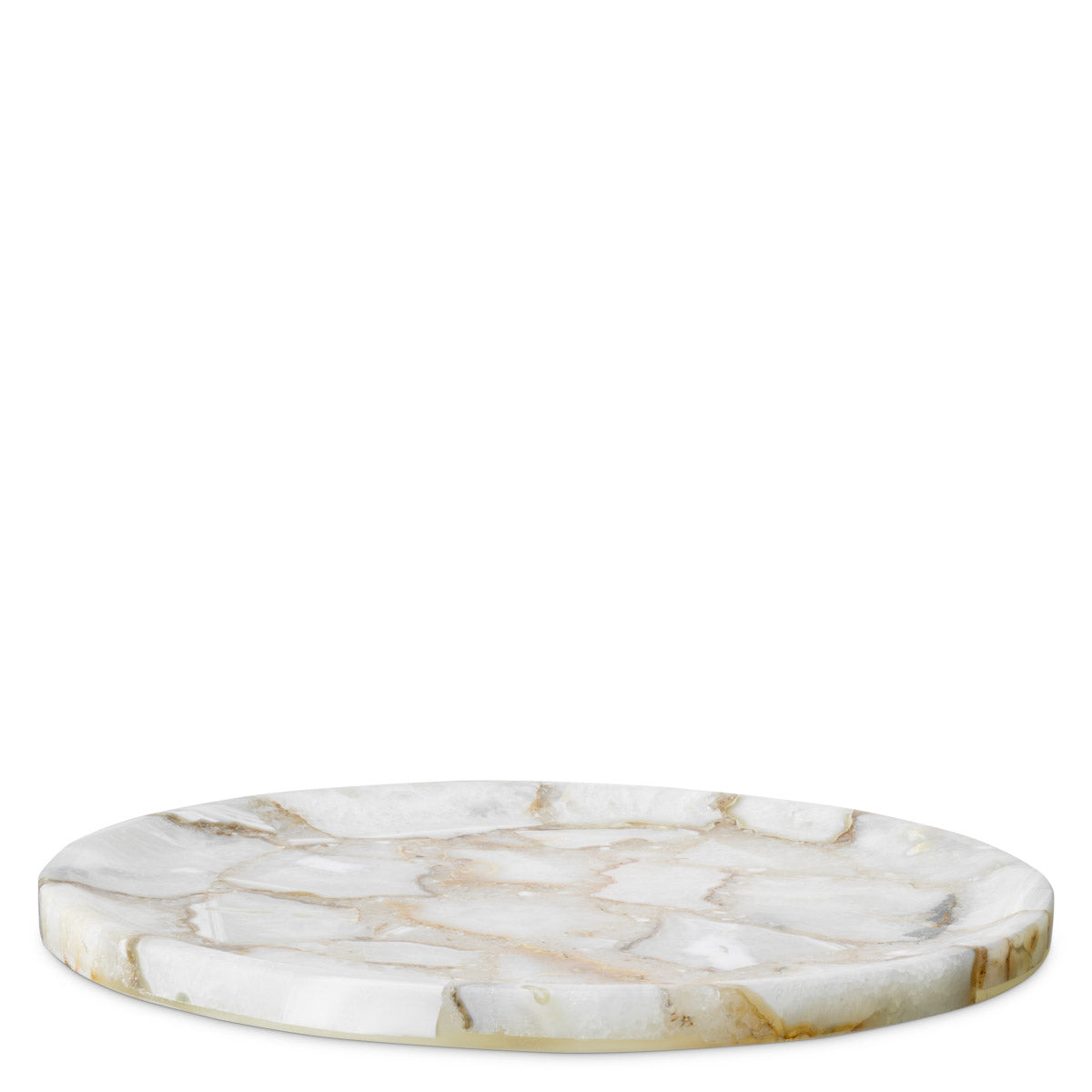 Tray Sonora Round Agate stone, Each piece is unique and differs in color and texture Accessories 119663 2