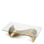 Close-up of Coffee Table Chambertin highlighting Brass and Vintage Brass (Image 2)
