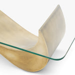 Alternate perspective of Coffee Table Chambertin — Vintage Brass finish (Image 6)