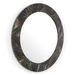Eichholtz Mirror Cassara — Straw Marquetry Charcoal hero image (Image 1)
