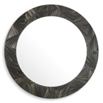 Close-up of Mirror Cassara highlighting premium materials and Straw Marquetry Charcoal (Image 2)