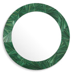 Close-up of Mirror Cassara highlighting premium materials and Straw Marquetry Green (Image 2)