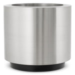 Planter Jasper round S Brushed steel finish | black base Accessories 119713 16