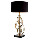 Table Lamp Bellamont Vintage brass finish | black granite base, Including black shade Lighting 119724UL 2