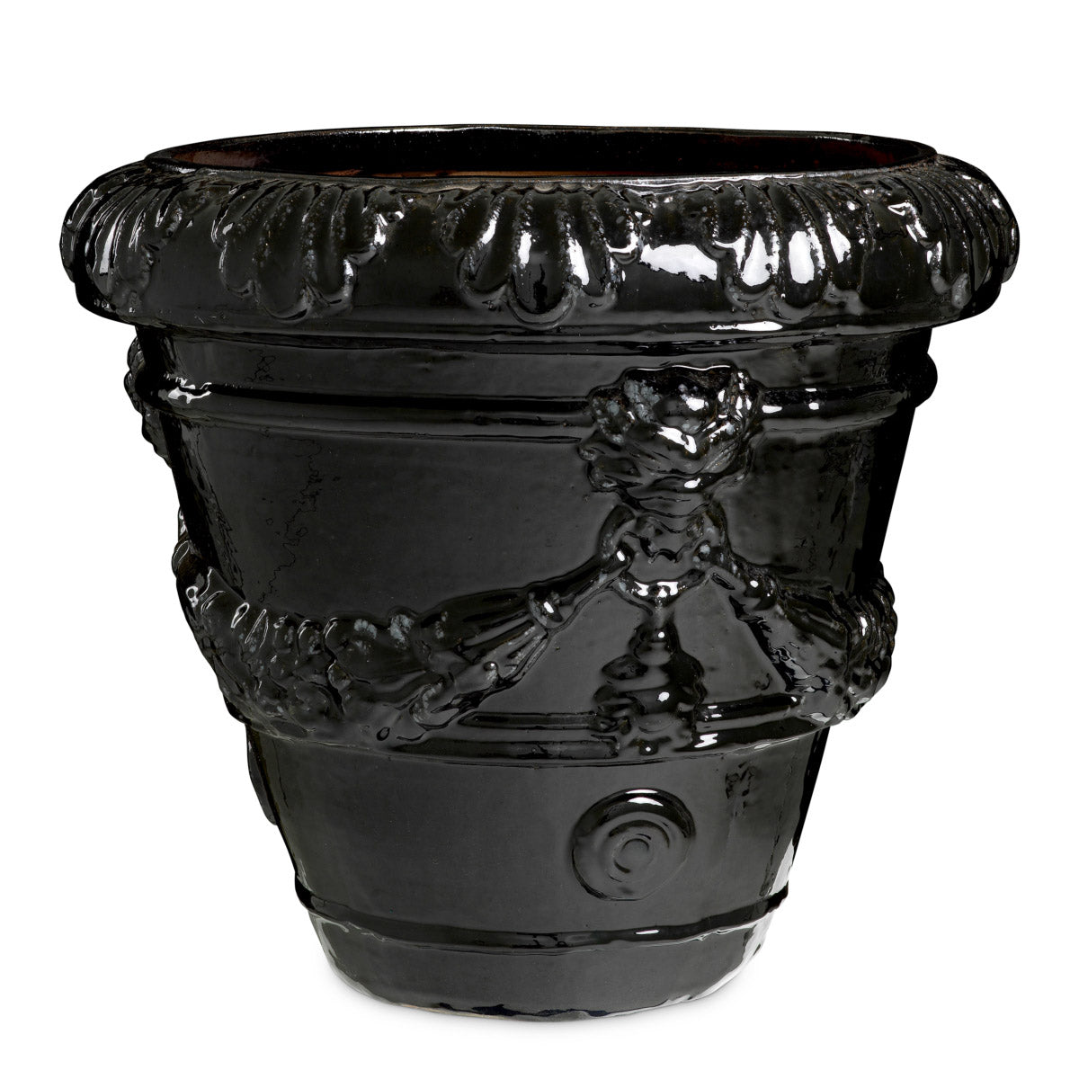 Outdoor Planter Toulon Black finish ceramic Outdoor 119735 4