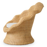 Lounge Chair Somerly by Eichholtz in a styled setting — Natural Rattan, Sentier Cream (Image 4)