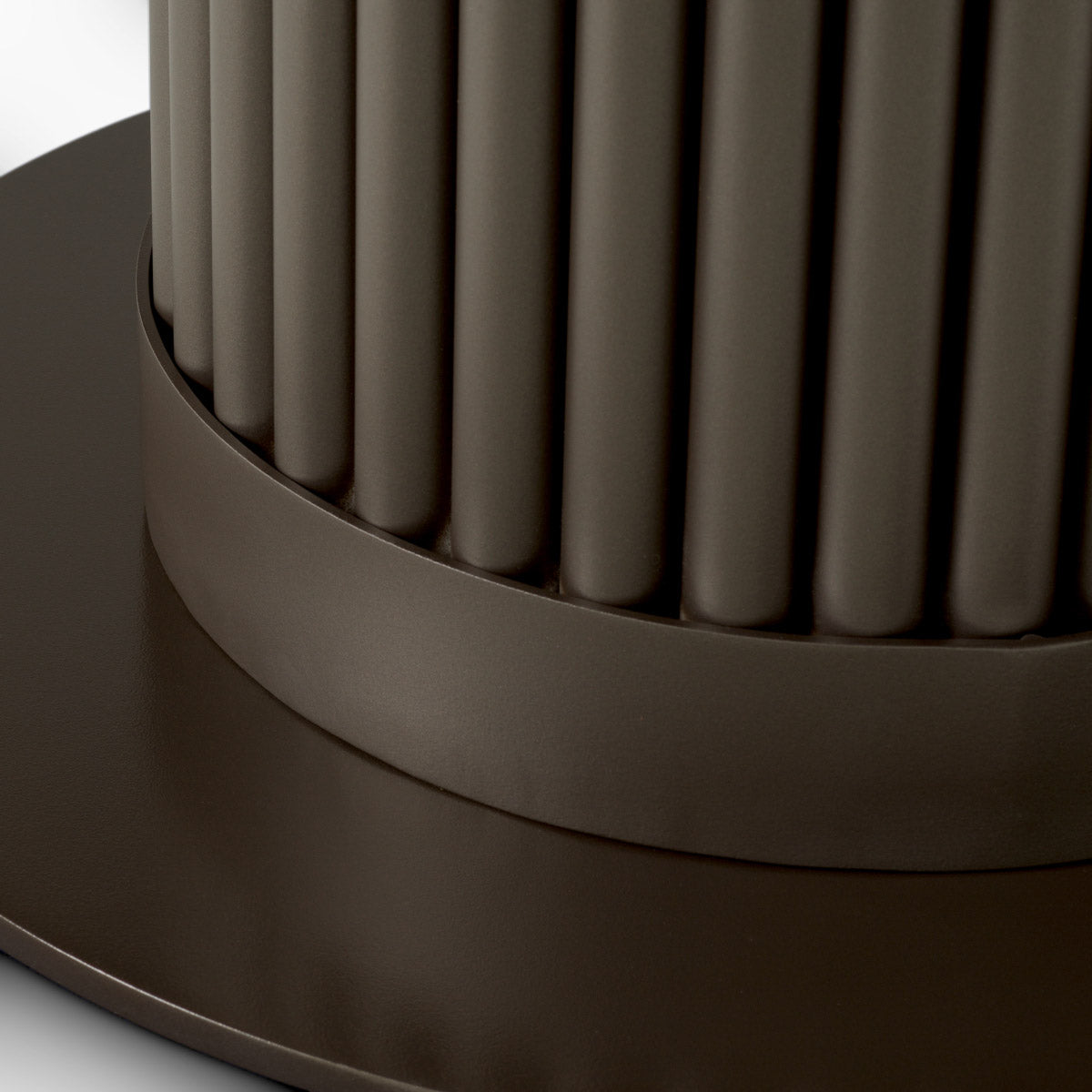 Outdoor Coffee Table Volterra Round Bronze finish | grey ceramic top Outdoor 119756 8