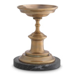 Alternate perspective of Candle Holder Brampton — Vintage Brass finish (Image 6)