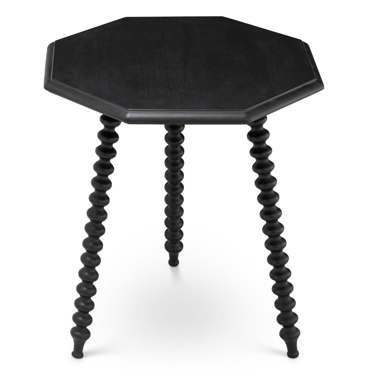 Side Table Laredo by Eichholtz in a styled setting — Classic Black, Solid Mahogany Wood (Image 4)