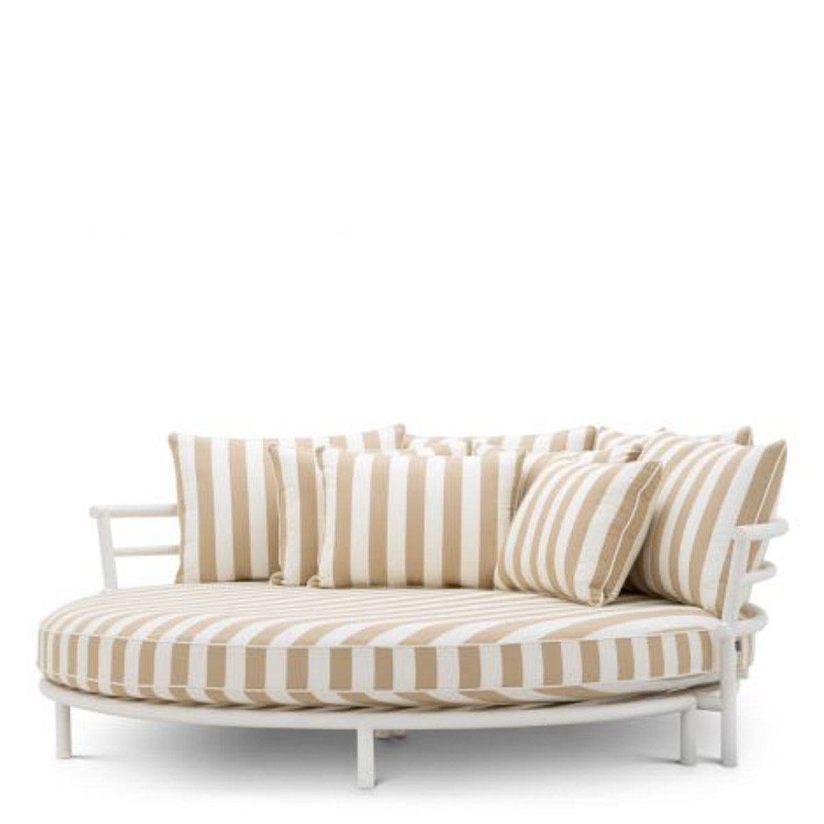 Outdoor Bed Laguno Matte white finish | florent beige 100% solution-dyed acrylic Outdoor 119805 13