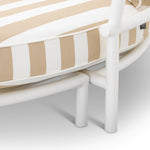 Outdoor Bed Laguno Matte white finish | florent beige 100% solution-dyed acrylic Outdoor 119805 8