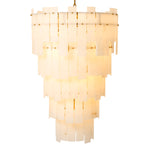 Chandelier Greyson XL Antique brass finish | alabaster, Alabaster is a natural material, each piece differs in color, opacity and veining 119867UL 5