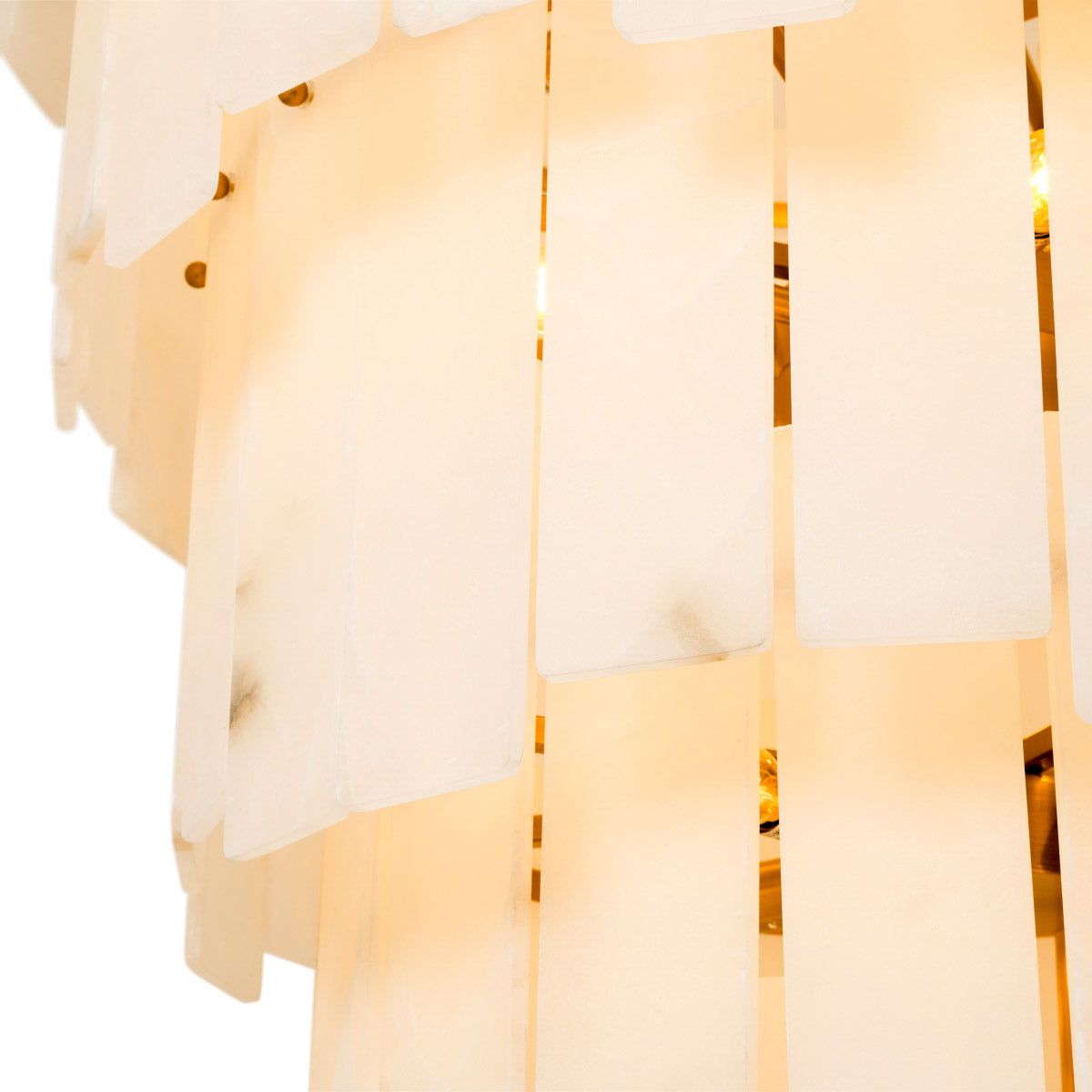 Chandelier Greyson XL Antique brass finish | alabaster, Alabaster is a natural material, each piece differs in color, opacity and veining 119867UL 9