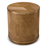 Side Table Velutto Caramel carved oak veneer | brushed brass finish Tables 119872 3