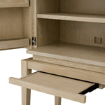 Bar Cabinet Borchard Washed oak veneer | woven rattan | bronze finish Cabinets 119876 6