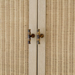 Bar Cabinet Borchard Washed oak veneer | woven rattan | bronze finish Cabinets 119876 9