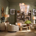 Cabinet Borchard Washed oak veneer | woven rattan | bronze finish Cabinets 119877 3