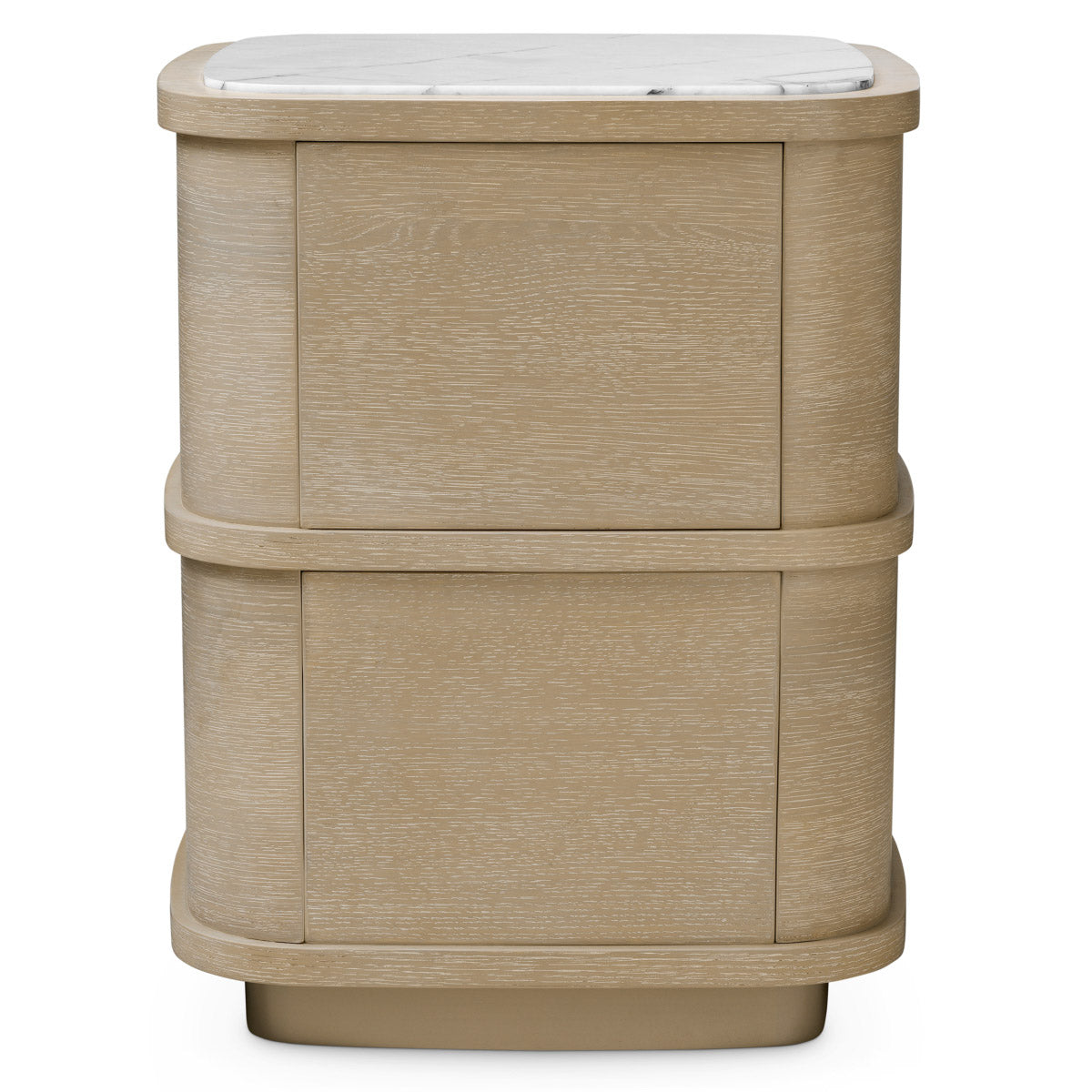Nightstand Cabana S Washed oak veneer | bianco lilac marble Cabinets 119898 5