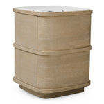 Nightstand Cabana S Washed oak veneer | bianco lilac marble Cabinets 119898 6