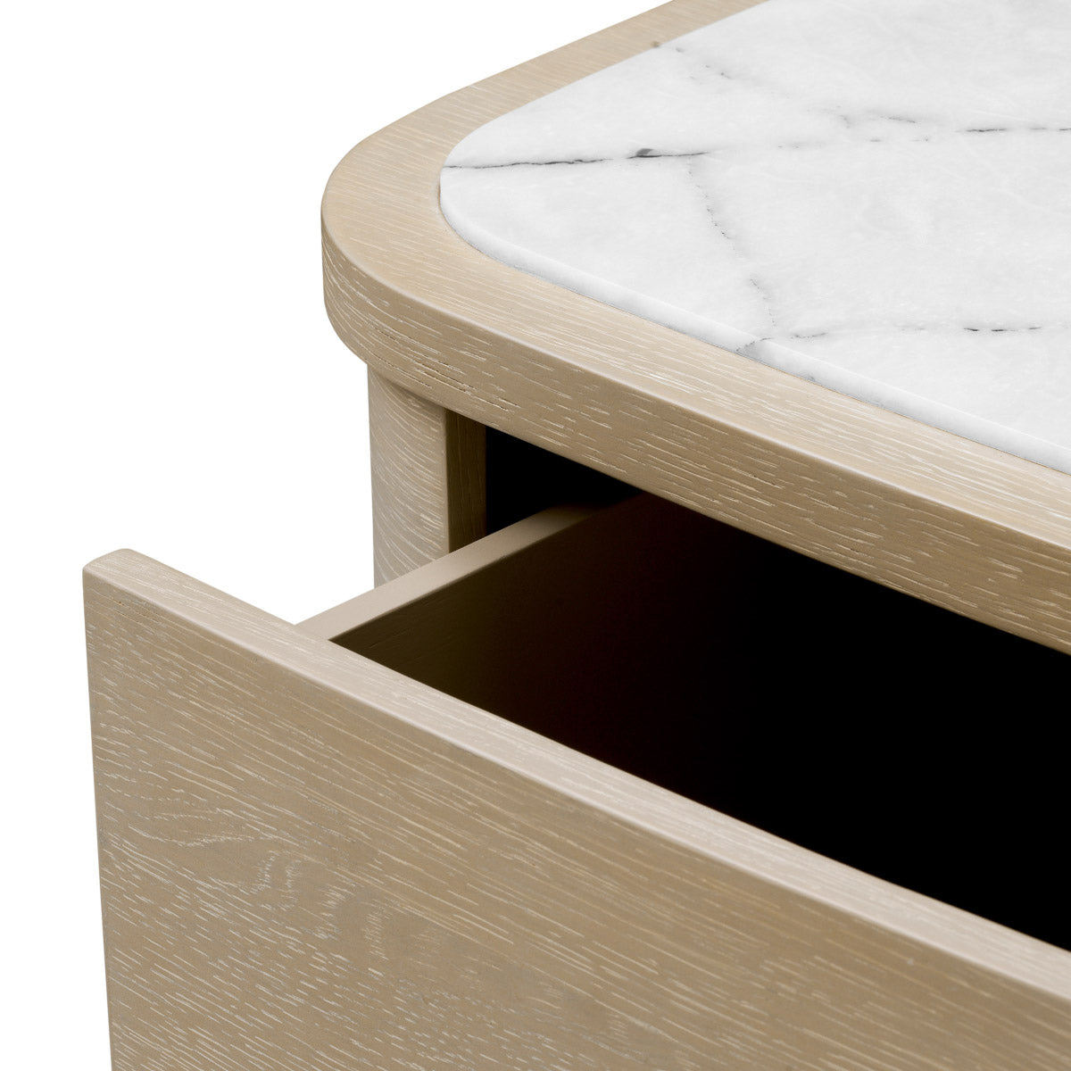 Nightstand Cabana S Washed oak veneer | bianco lilac marble Cabinets 119898 8