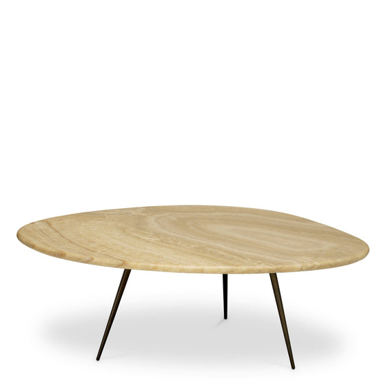 Coffee Table Portofino L Onyx | black legs, Onyx is a natural material. Each piece differs in color variations and veining Tables 119908 2