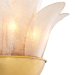 Alternate perspective of Wall Lamp Melrose — Antique Brass, Light Smoke Glass finish (Image 6)
