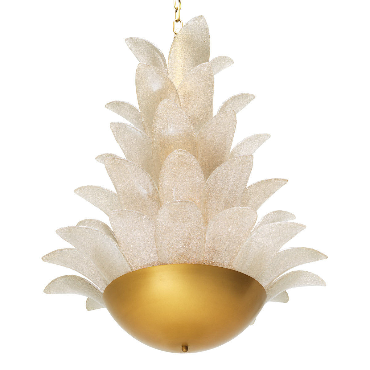 Chandelier Melrose by Eichholtz in a styled setting — Antique Brass, Light Smoke Glass (Image 4)