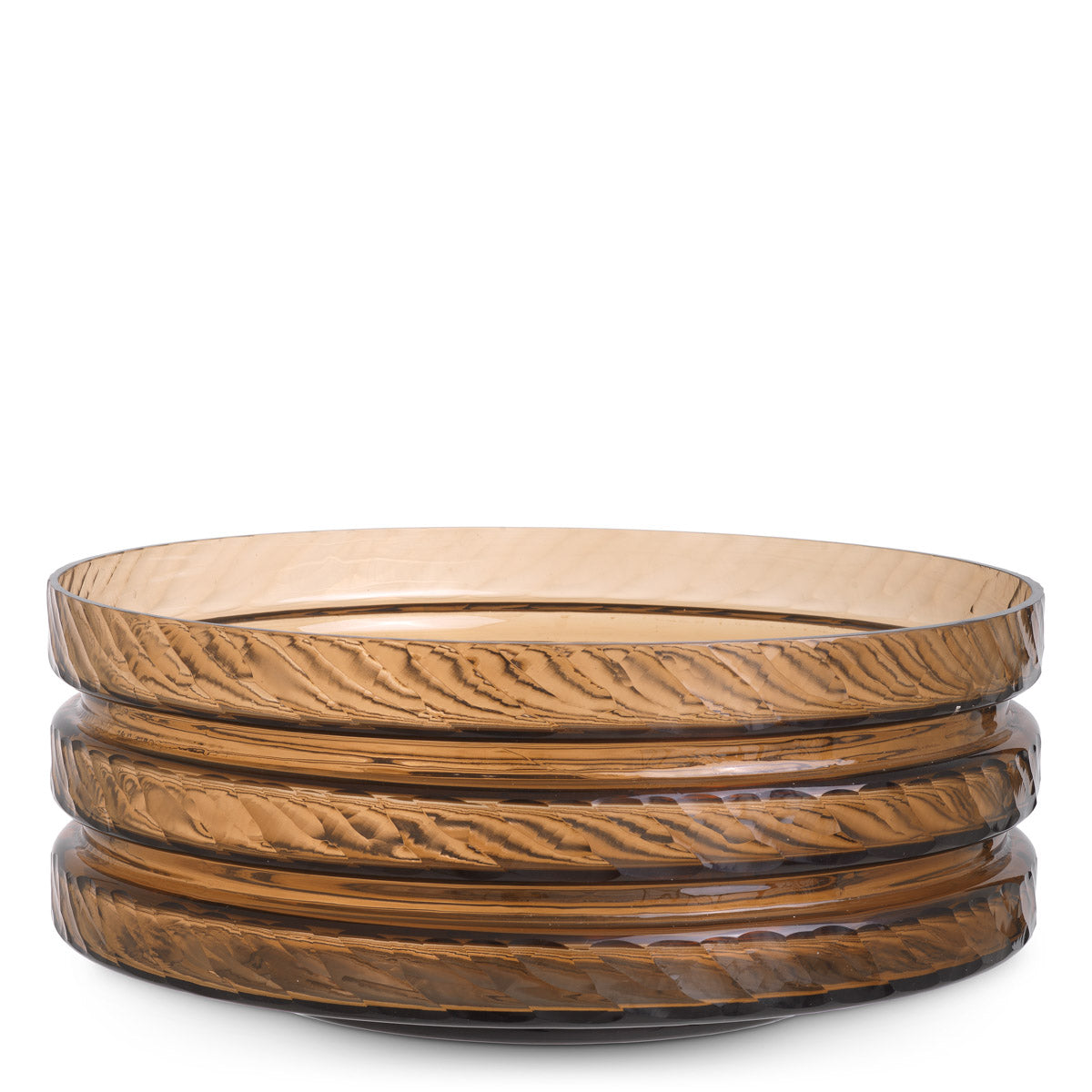 Eichholtz Bowl Loxley — Copper Color, Handmade Glass, Handcut Pattern hero image (Image 1)