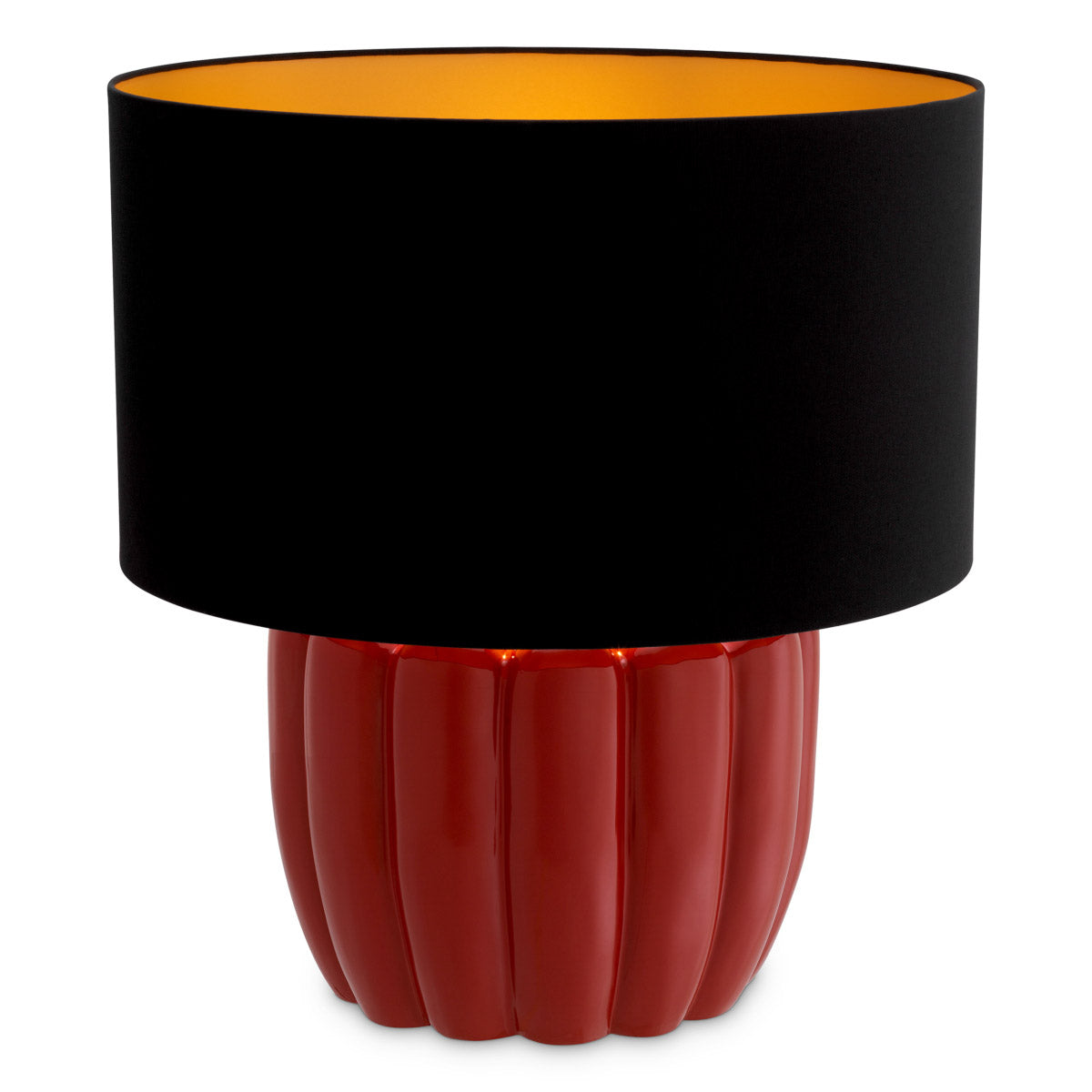 Table Lamp Barocco Red finish, Including black shade Lighting 119976UL 3
