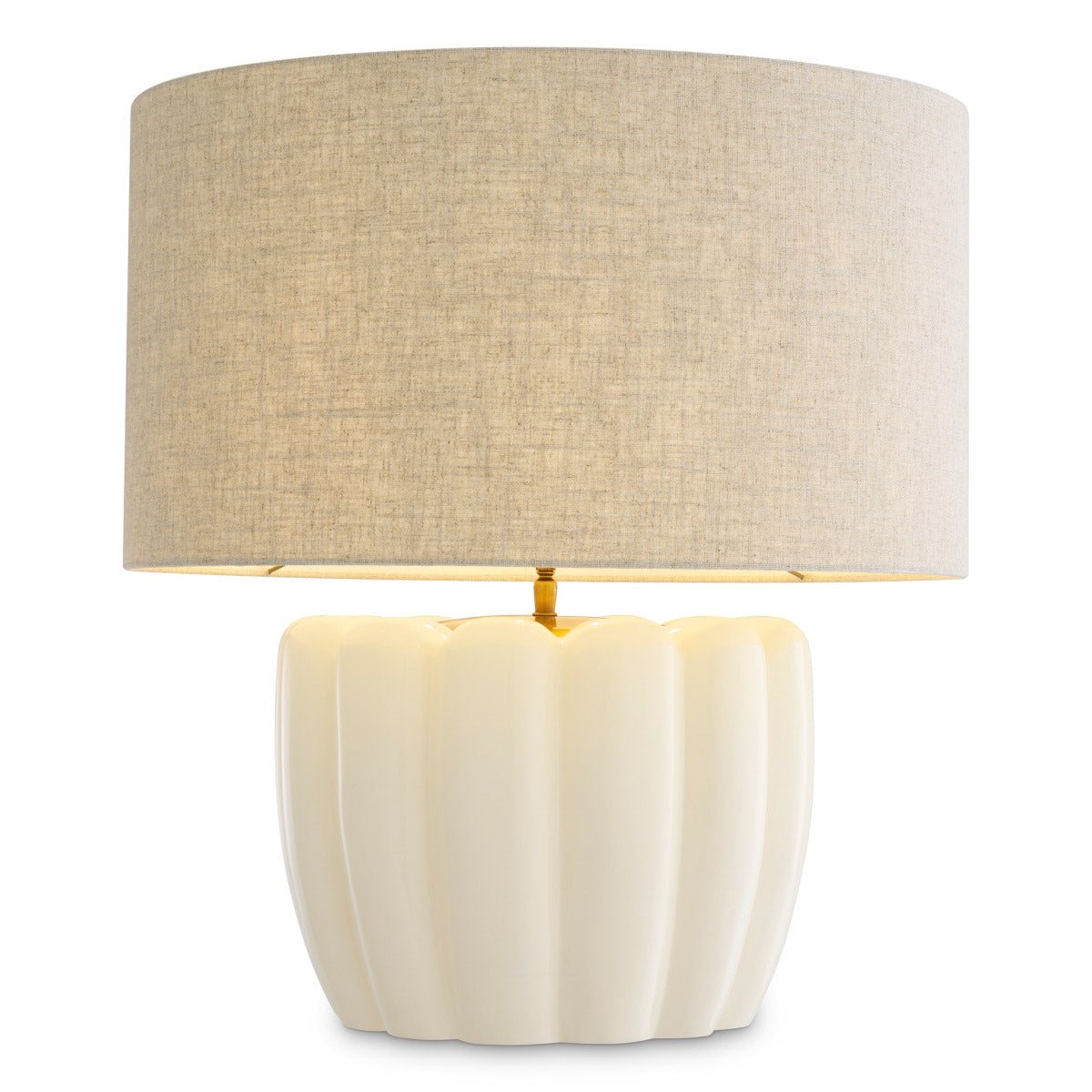 Table Lamp Barocco Off-white finish, Including linen mix shade 67% viscose | 33% linen Lighting 119977UL 2