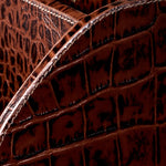 Desk Set Scaleo set of 3 Croco embossed antique brown leather Accessories 119979 8