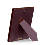 Picture Frame Scaleo set of 2 Croco embossed antique brown leather Accessories 119980 6