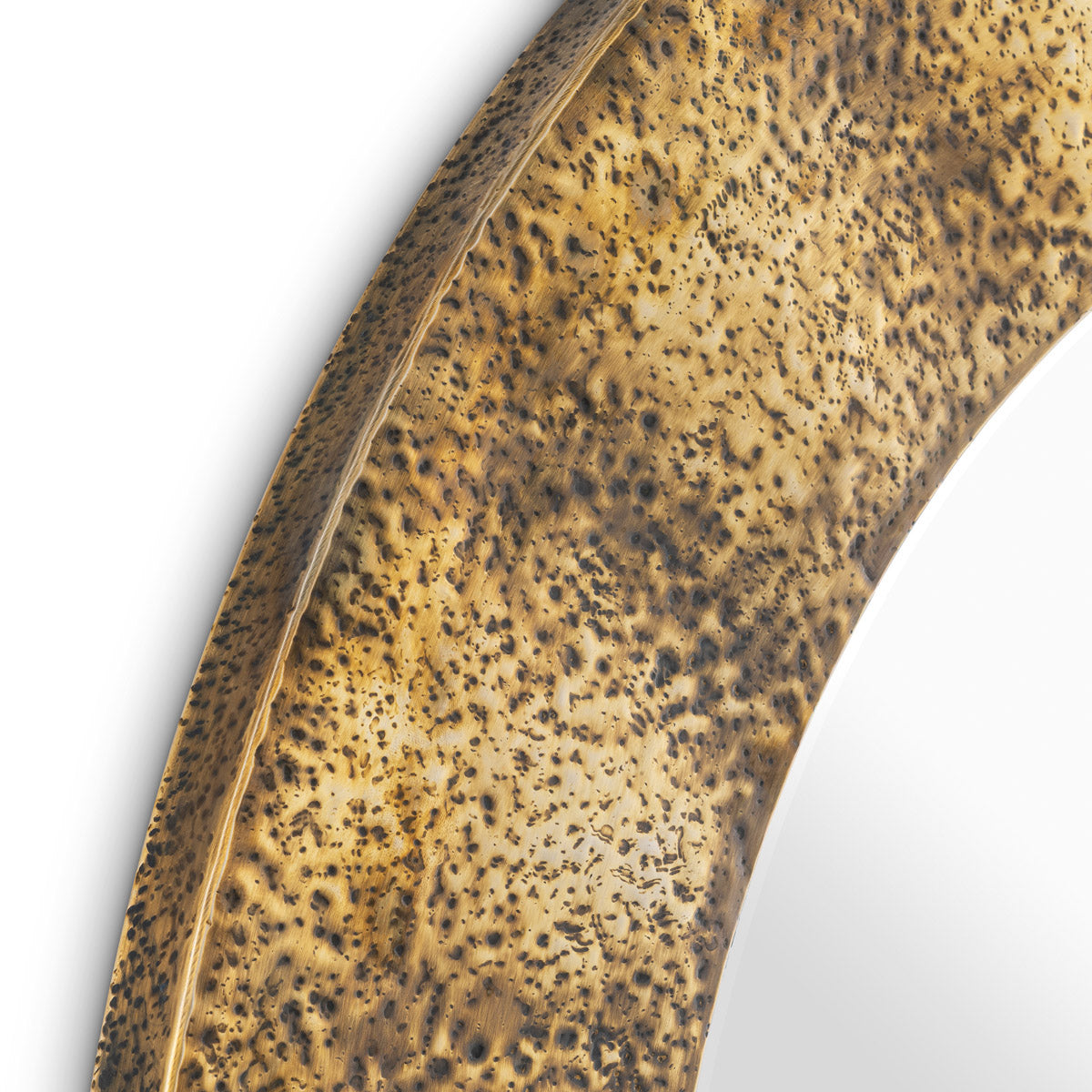 Mirror Ronin by Eichholtz in a styled setting — Hammered Vintage Brass (Image 4)