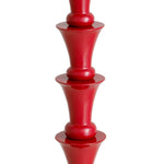 Floor Lamp Arabella Bordeaux red finish | black granite base, Including red linen mix shade 60% linen | 40% polyester Lighting 120031UL 8