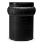 Side Table Tortugo Black finish | black glass Tables 120081 2