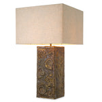 Table Lamp Kamari Vintage brass finish, Including linen mix shade 67% viscose | 33% linen Lighting 120083UL 2