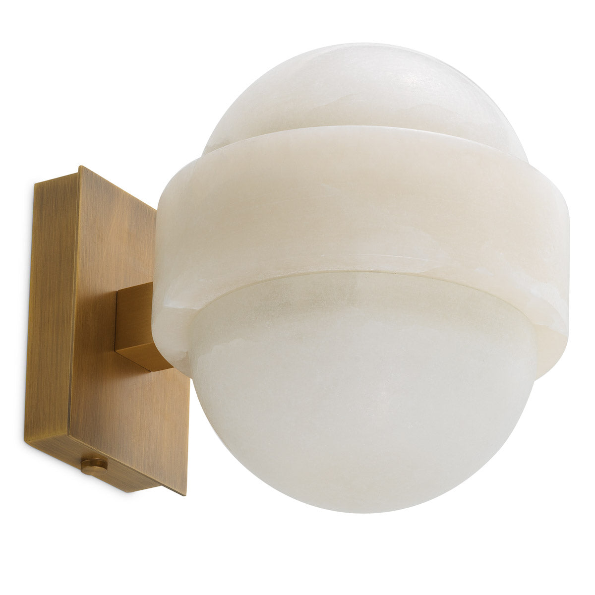 Wall Lamp Icarus by Eichholtz in a styled setting — Antique Brass, Alabaster (Image 4)
