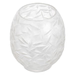 Close-up of Vase Hadleigh highlighting Glass and Clear Color, Handmade Glass, Handcut Pattern (Image 2)