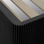 Bed Frame Dimitrios Queen size Charcoal grey oak veneer | solid wood | durini natural, Suitable for a queen size box spring or mattress 120183 9