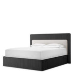 Bed Frame Dimitrios King size Charcoal grey oak veneer | solid wood | durini natural, Suitable for a king size box spring or mattress 120184 19