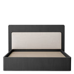 Bed Frame Dimitrios King size Charcoal grey oak veneer | solid wood | durini natural, Suitable for a king size box spring or mattress 120184 5